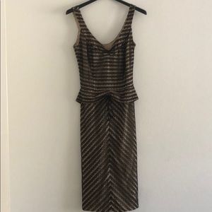 Maybe formal dress size 4 in Black and Tan